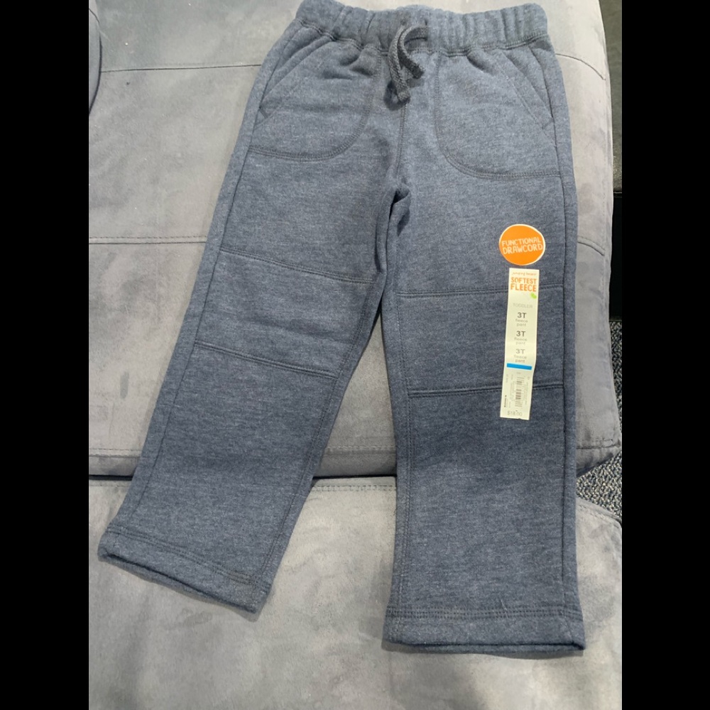 JUMPING BEANS BRAND NEW boys 3T fleece sweatpants
